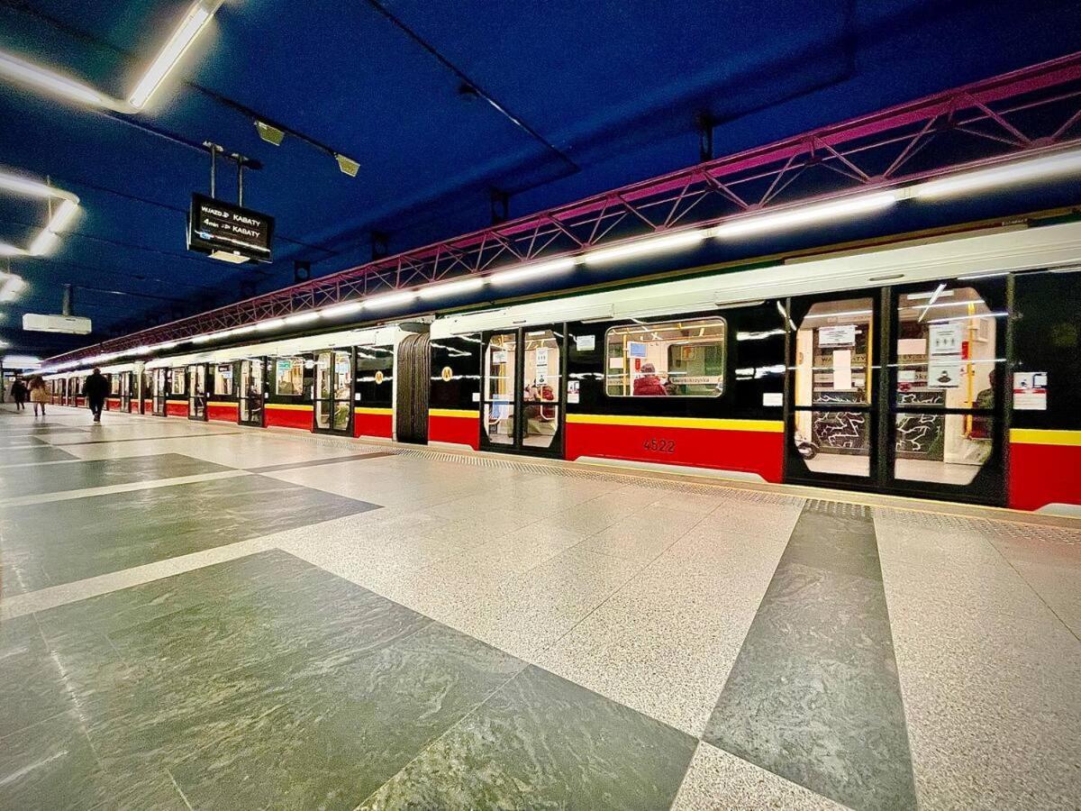 Super Apartament White Warszawa 2X Metro Scisle Centrum Wifi 300 Mbs New Экстерьер фото